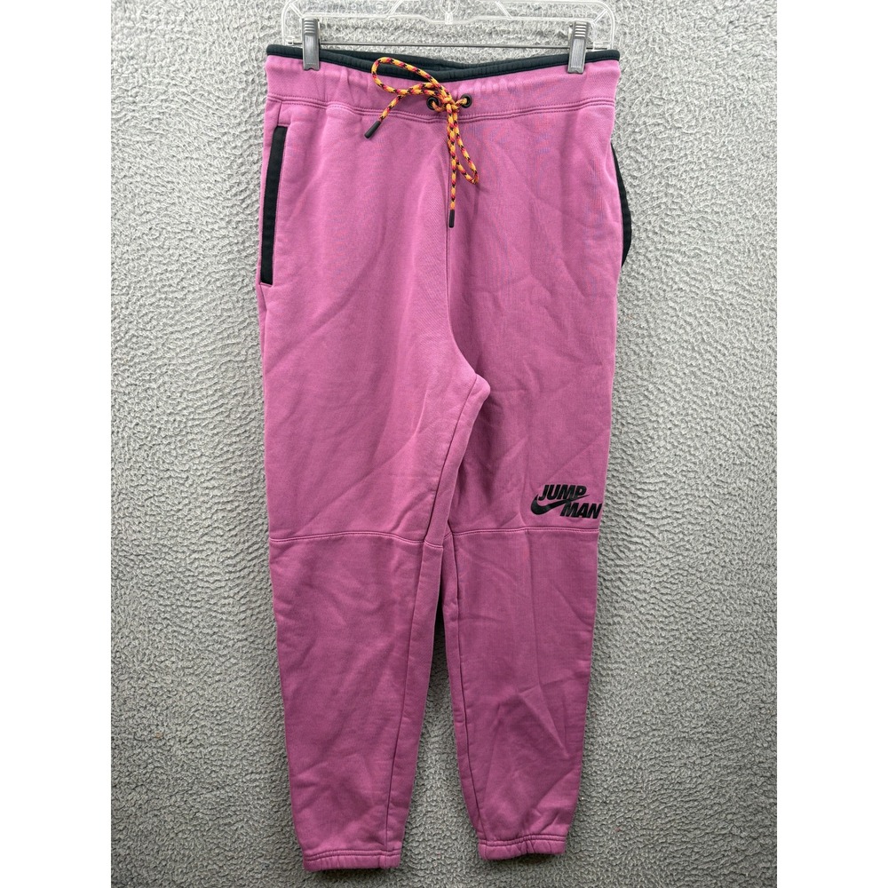 Jordan Jumpman Sweatpants Mens M Purple Fleece Joggers‎ Nike Basketball Pant